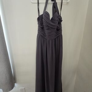 Alfred Angelo Strapless Charcoal Dress